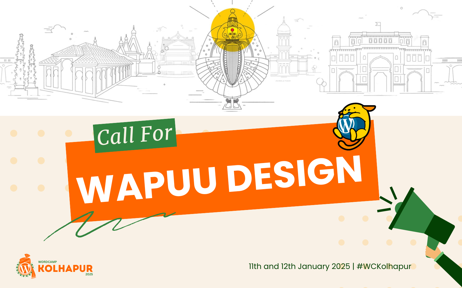 Calling All Designers! Showcase Your Creativity by Creating the Wapuu for WordCamp Kolhapur 2025