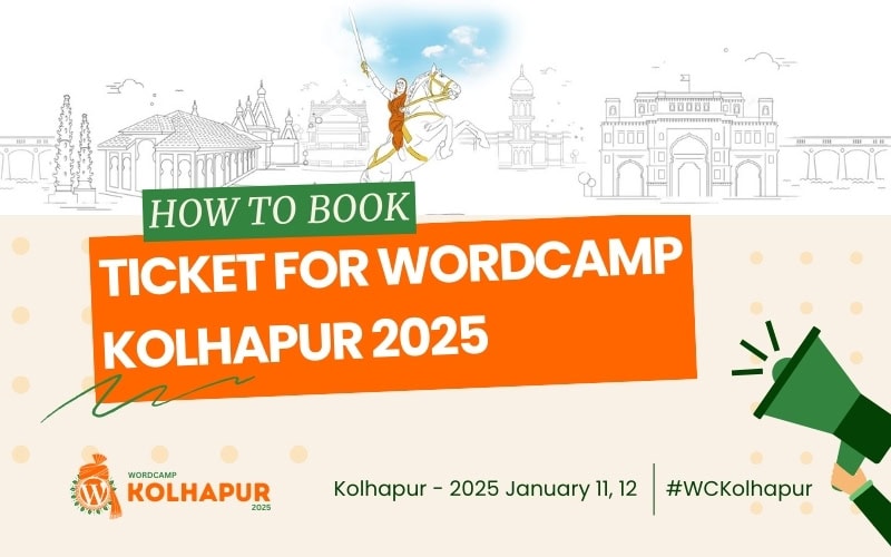 how to book ticket for wordcamp kolhapur