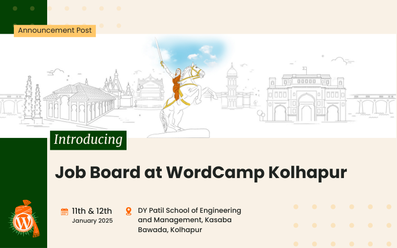 Connect, Explore, and Hire: The Job Board at WordCamp Kolhapur 2025