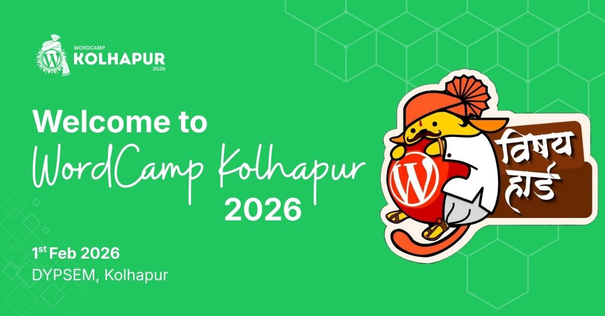 Welcome to WordCamp Kolhapur 2026