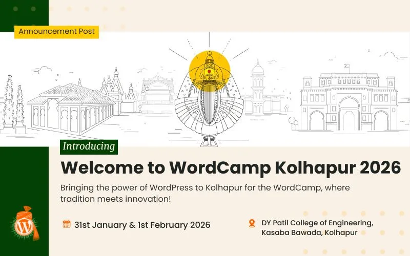 Welcome to WordCamp Kolhapur 2026