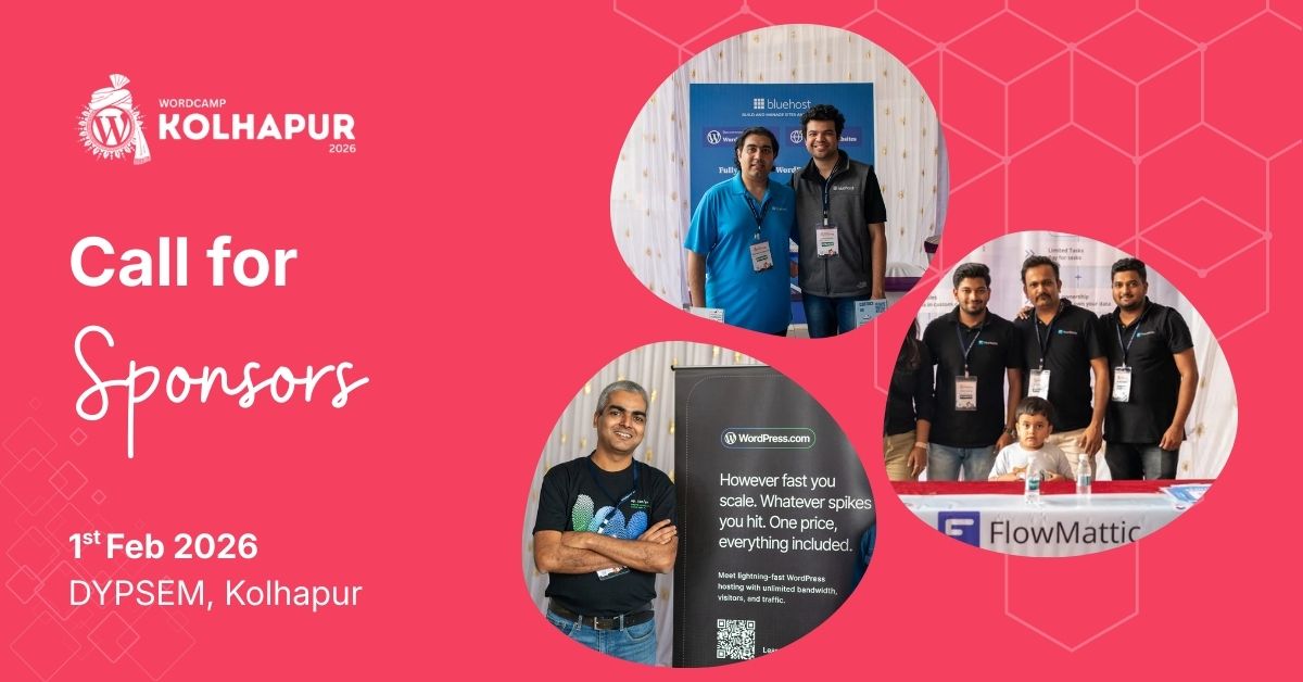 Call for Sponsors – WordCamp Kolhapur 2026
