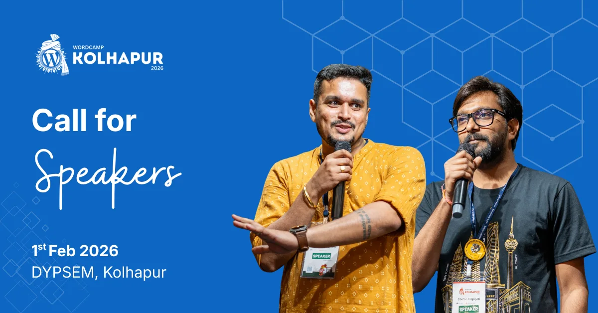 Call for Speakers – WordCamp Kolhapur 2026