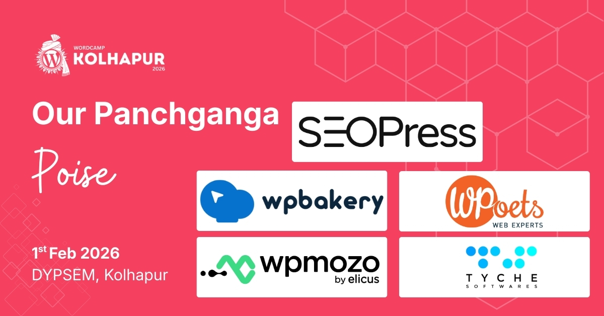Thank You to Our Panchganga Poise Sponsors for WordCamp Kolhapur 2026!